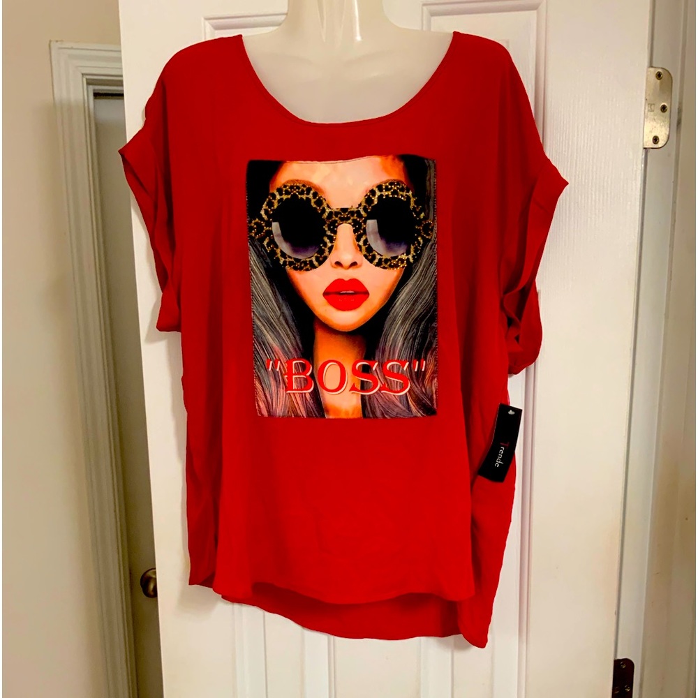 RED TOP . SIZE- XL